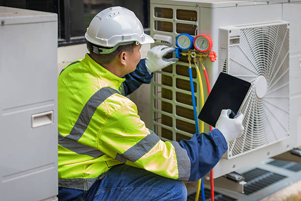 Professional Hvac Installation technician working in North Eastham, MA